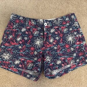 Lilly Pulitzer Callahan Sparks Fly Glow Shorts USA July 4 Firework